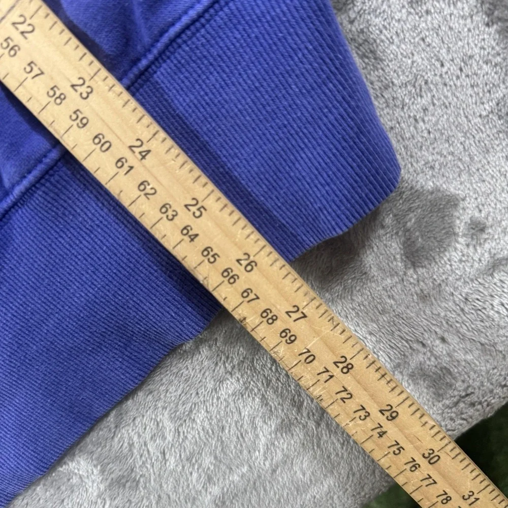 Nike Hoodie Mens Medium Blue Pullover Fleece Sweatshirt Center Swoosh Logo Solid